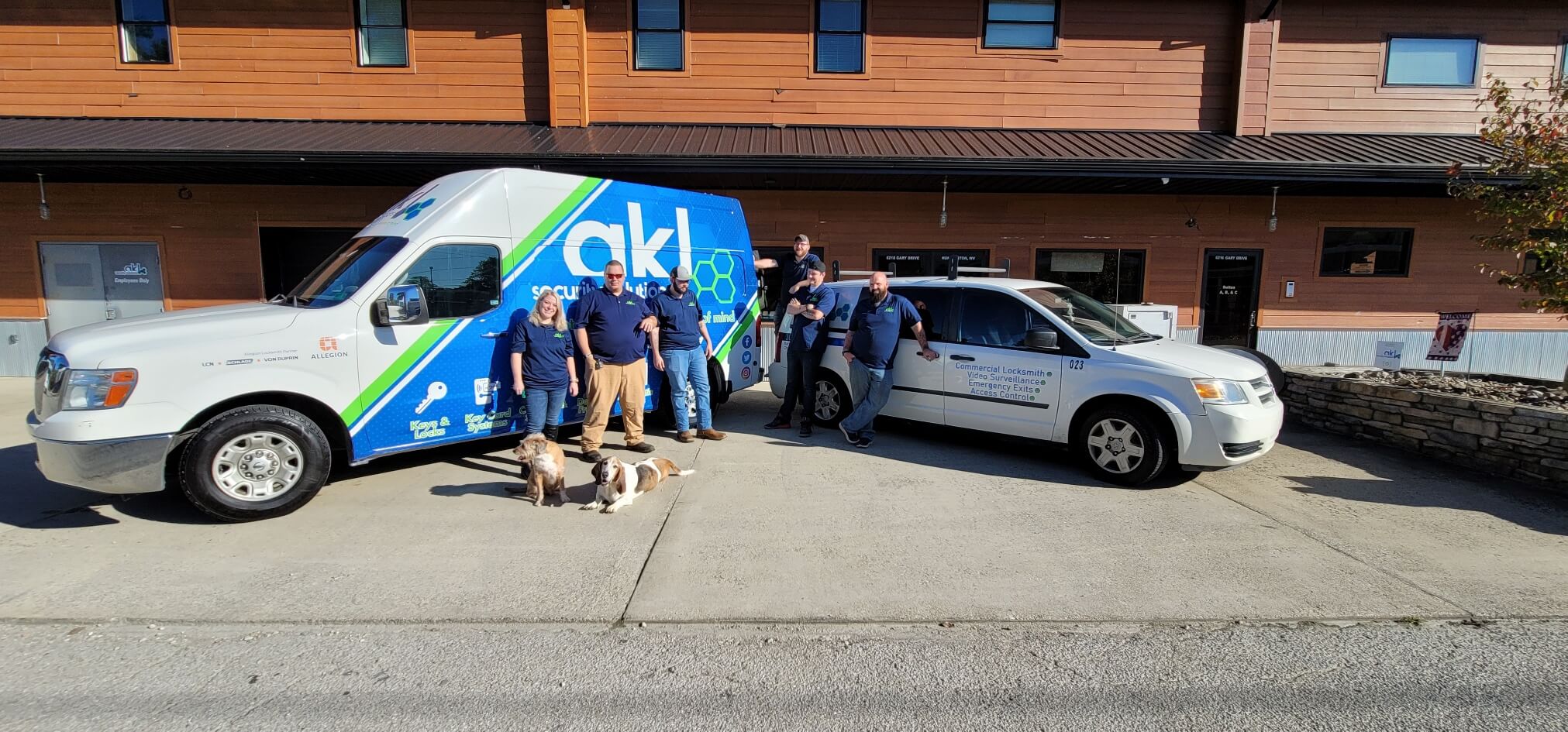 AKL Employees in front of office